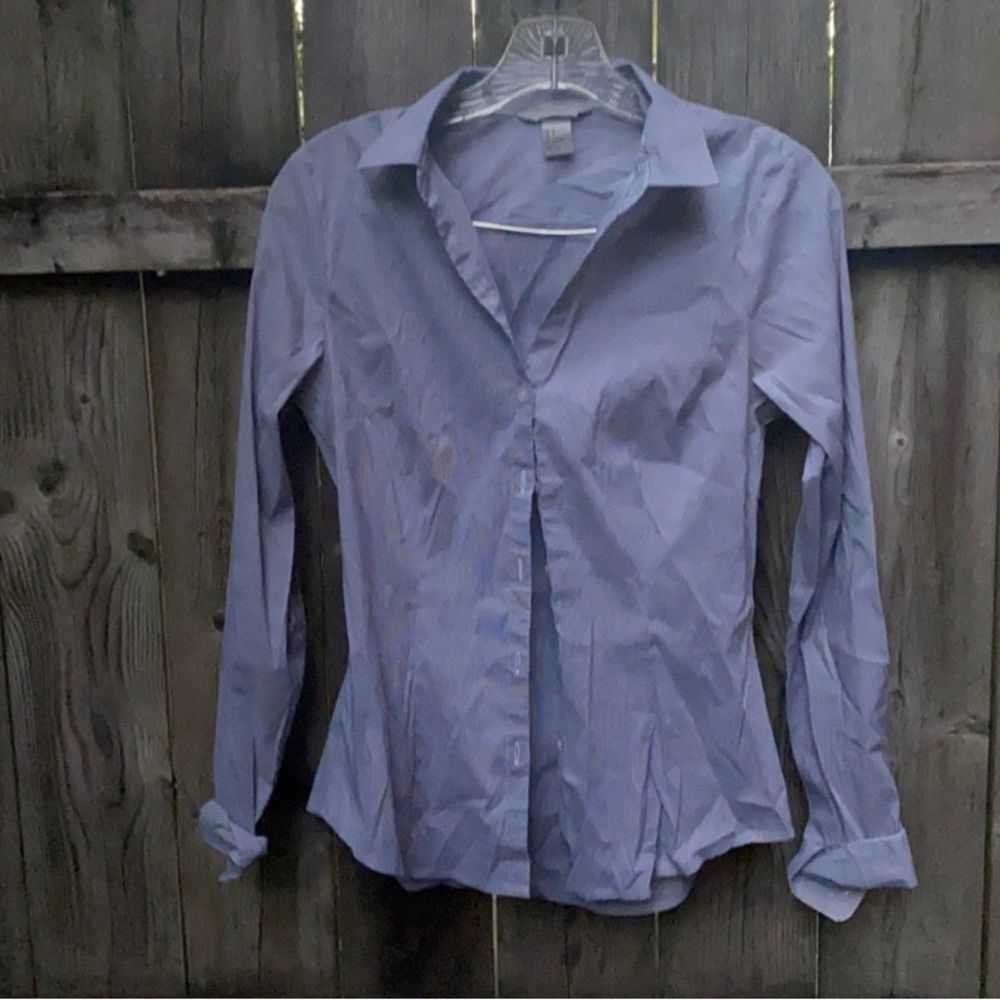 H&M stripped button down top sz. 6